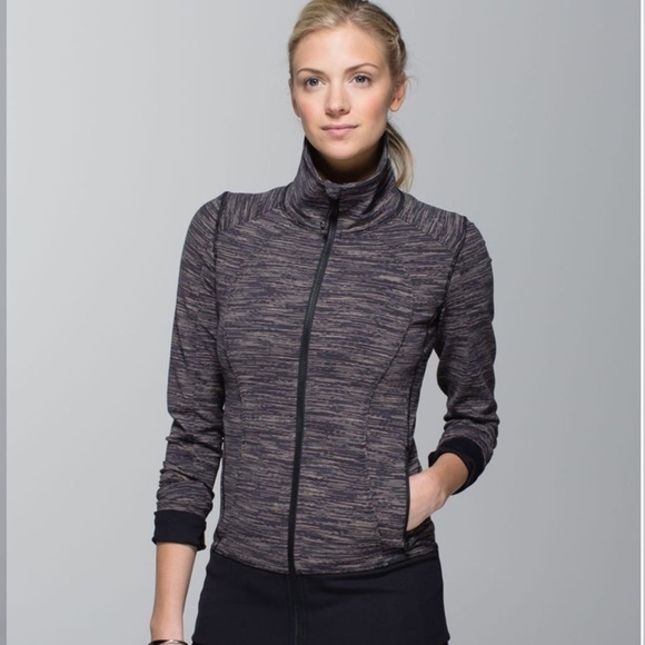 Lululemon Nice Asana Jacket Wee Are From Space Black Cashew/Black Size 6 - Picture 1 of 7